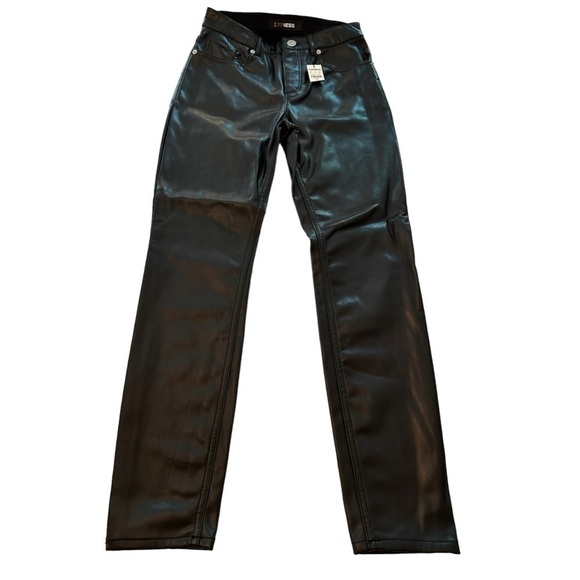 Express NWT High Rise Faux Leather Ankle Legging - Picture 1 of 6